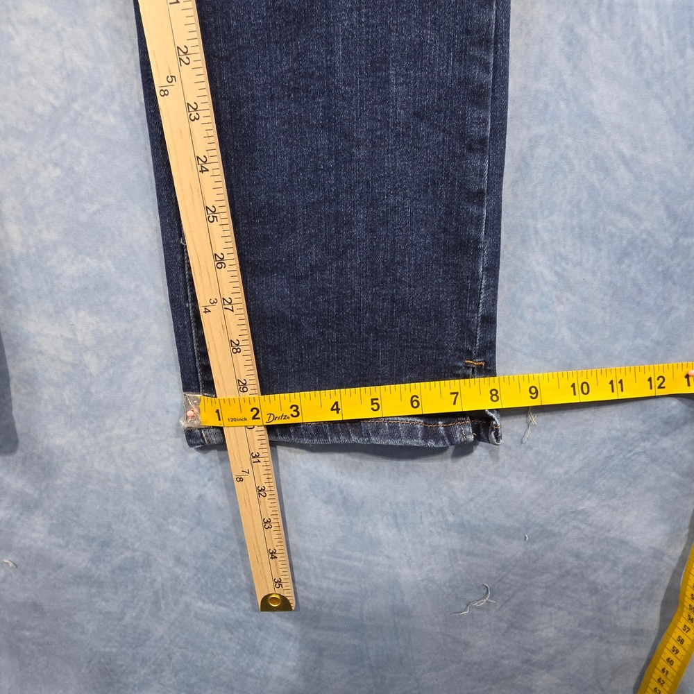 Judy Blue High Rise Straight Leg Distressed Dark Wash Jeans Size 7/28 JB88290-R - Picture 5 of 8